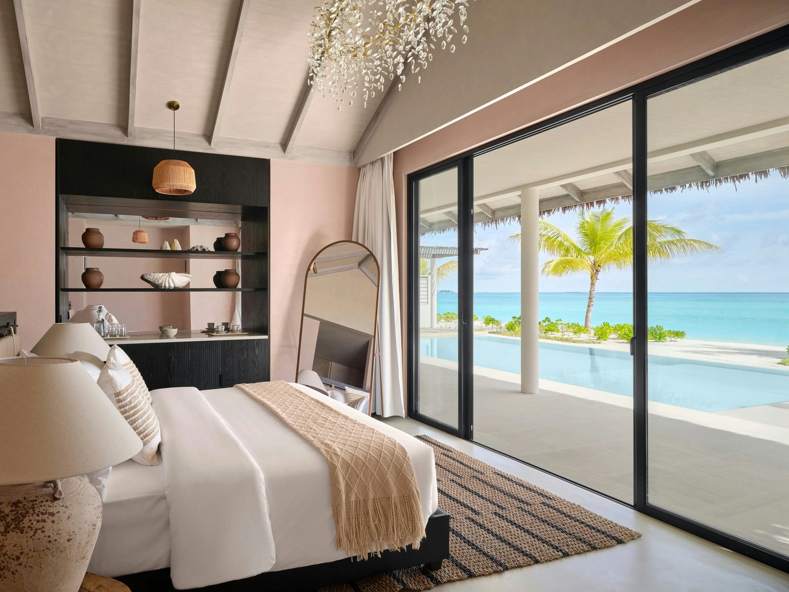 Villa-Haven-Two-Bedroom-Residence-with-Two-Beach-Pools-and-Garden-Pool-Master-Bedroom-Bed-Large